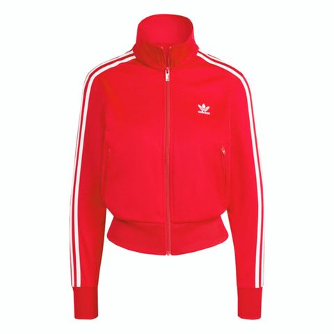 adidas Originals Adidas Firebird TT [IR8079] 女 立領 外套 運動 休閒 復古 三葉草 經典 拉鍊口袋 紅白