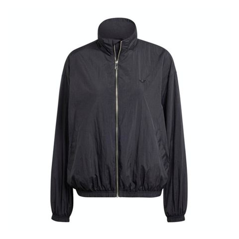 adidas Originals Adidas Nylon Windbreak [IT6726] 女 立領 外套 風衣 運動 休閒 寬鬆 三葉草 黑