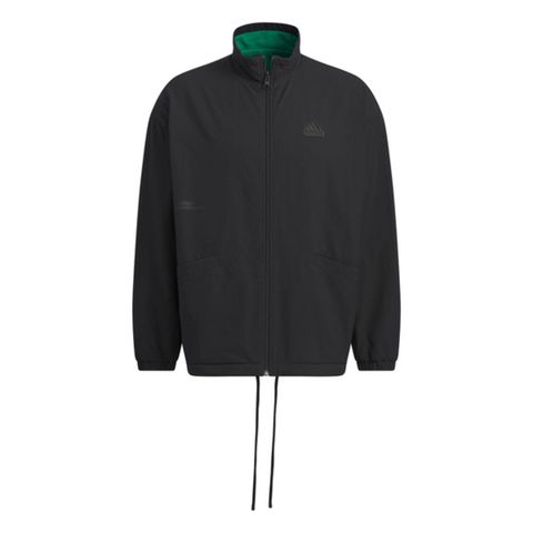 ADIDAS 愛迪達 ST FL REVRS JKT IT3965 男 立領外套 雙面穿 運動 休閒 寬鬆 保暖 舒適 黑綠