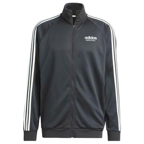 ADIDAS 愛迪達 Select JKT IL2189 男 立領 外套 夾克 運動 籃球 休閒 吸濕排汗 拉鍊口袋 深灰