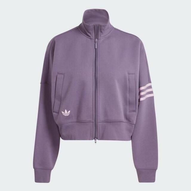 adidas Originals Adidas Tracktop IP6507 女 外套 立領 亞洲版 運動 休閒 寬鬆 柔軟 舒適 日常 紫