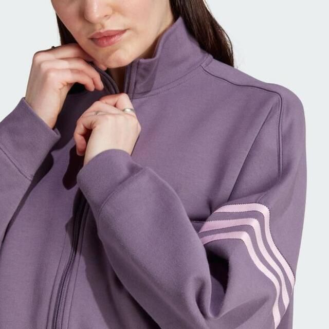 adidas Originals Adidas Tracktop IP6507 女 外套 立領 亞洲版 運動 休閒 寬鬆 柔軟 舒適 日常 紫