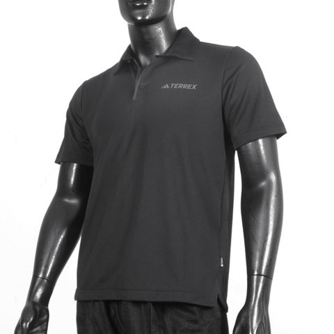 ADIDAS 愛迪達 Basic Polo [IS0300] 男 POLO衫 短袖 上衣 戶外 運動 訓練 休閒 吸濕排汗 黑