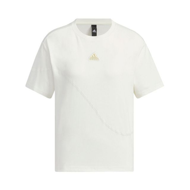 ADIDAS 愛迪達  GFX SS TEE CNY [IZ3141] 女 短袖 上衣 T恤 運動 休閒 新年款 龍年 棉質 白