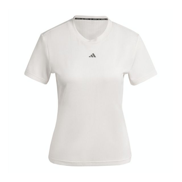 ADIDAS 愛迪達  HR HIIT Airch T [IY5088] 女 短袖 上衣 運動 訓練 健身 透氣 涼感 反光 白