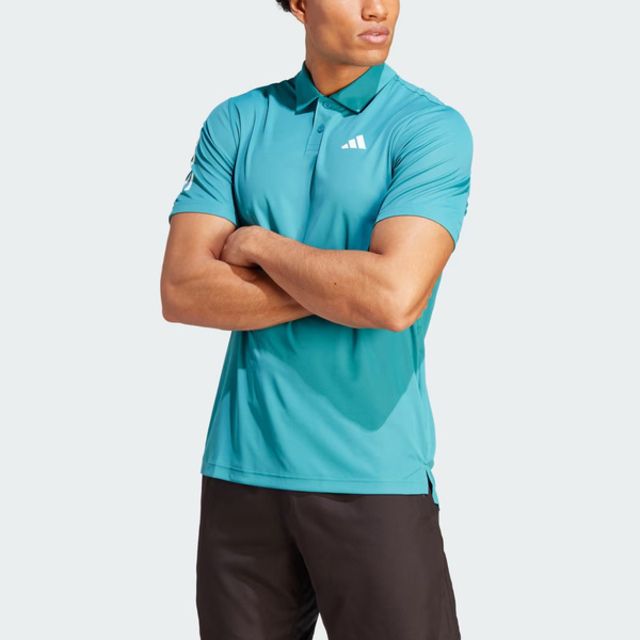 ADIDAS 愛迪達  Club 3str Polo IA9509 男 POLO衫 短袖 上衣 運動 網球 訓練 亞洲版 藍綠