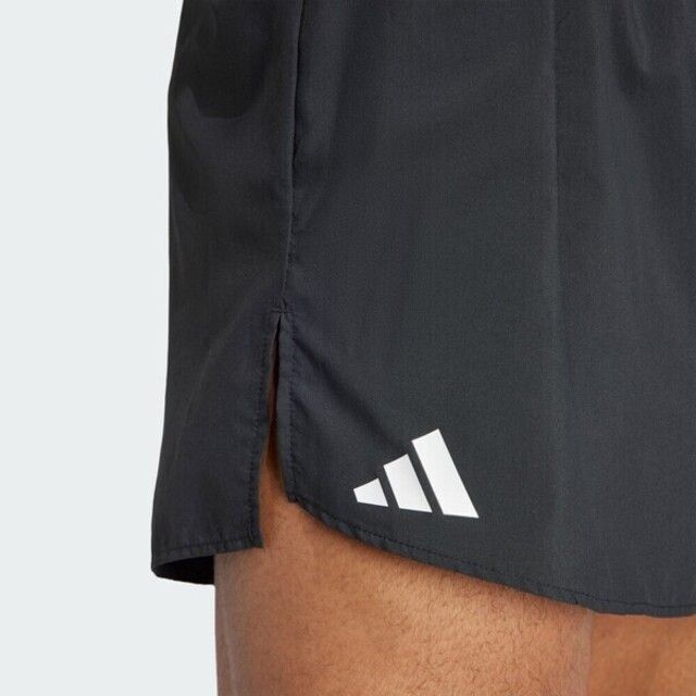 ADIDAS 愛迪達  Adizero E Short IN1159 男 短褲 運動 慢跑 輕質 吸濕排汗 中腰 內三角褲 黑