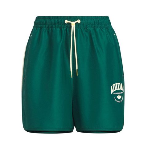 adidas Originals Adidas LT Shorts W IW6293 女 短褲 運動 休閒 日常 穿搭 舒適 寬鬆 愛迪達 綠 黃