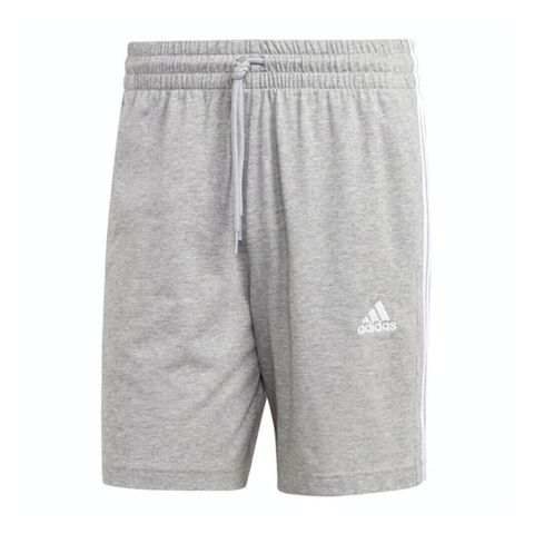 ADIDAS 愛迪達 M 3S SJ 7 SHO [IC9380] 男 短褲 運動 訓練 休閒 基本款 棉質 灰白