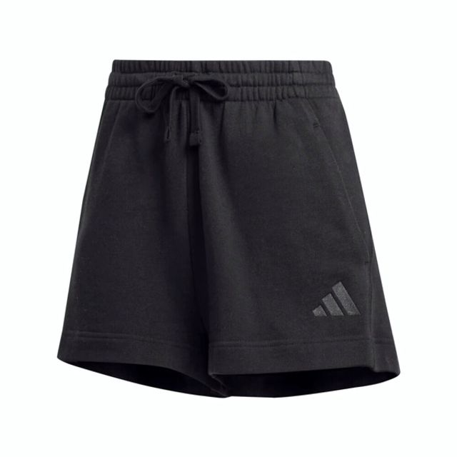 ADIDAS 愛迪達  W ALL SZN FT SH [JJ4920] 女 短褲 運動 休閒 舒適 棉質 簡約  黑