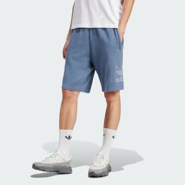 adidas Originals Adidas OUTL TREF Short [IR8005] 男 短褲 棉褲 運動 休閒 三葉草 寬鬆 舒適 藍