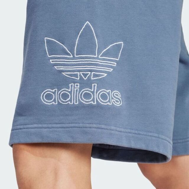 adidas Originals Adidas OUTL TREF Short [IR8005] 男 短褲 棉褲 運動 休閒 三葉草 寬鬆 舒適 藍