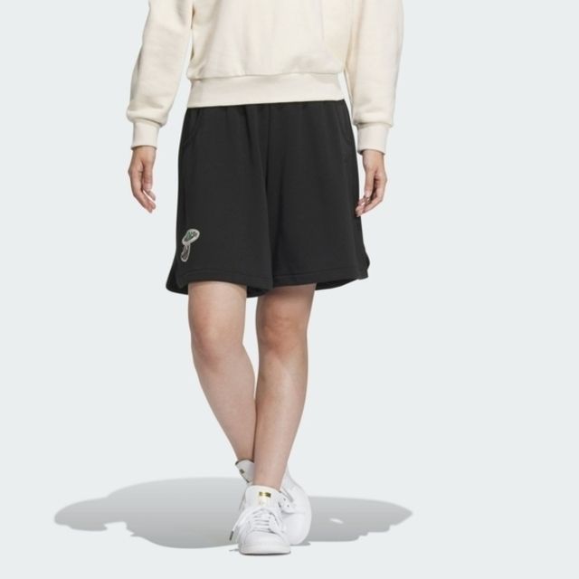 adidas Originals Adidas SMR GFX Shorts [IW6302] 女 短褲 棉褲 運動 休閒 簡約 舒適 黑