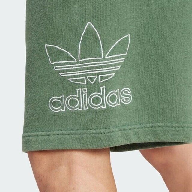 adidas Originals Adidas OUTL TREF Short [IR8004] 男 短褲 棉褲 運動 休閒 三葉草 寬鬆 舒適 綠