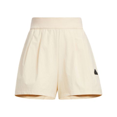 ADIDAS 愛迪達 Tech WV Shorts [IM8829] 女 短褲 運動 休閒 尼龍 寬鬆 日常 舒適 米黃