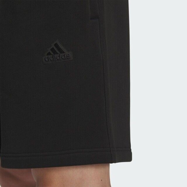 ADIDAS 愛迪達  ST FL KN Shorts [IT3930] 男 短褲 運動 休閒 簡約 百搭 居家 舒適 棉質 黑