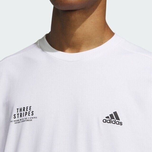 ADIDAS 愛迪達  Word L/S Tee IM8758 男女 長袖 上衣 運動 訓練 休閒 棉質 輕鬆 舒適 白黑