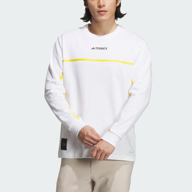 ADIDAS 愛迪達  NAT.GEO TEE LS IL8976 男 長袖上衣 亞洲版 運動 休閒 反光 國家地理 聯名 白