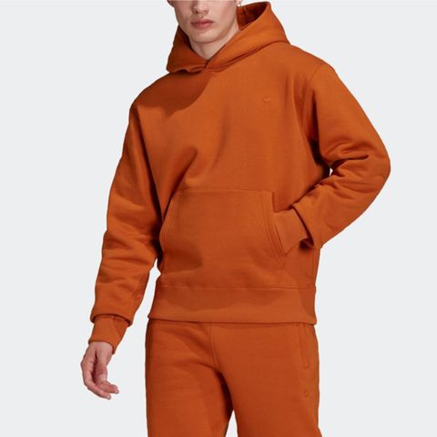 ADIDAS 愛迪達 C Hoody H09177 男 連帽上衣 帽T 運動 休閒 重磅 刷毛 柔軟 舒適 橘