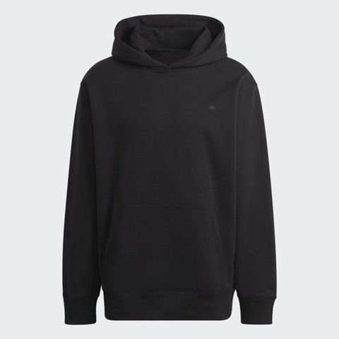 adidas Originals Adidas C Hoodie Ft HK2937 男女 連帽上衣 帽T 長袖 寬鬆 重磅 袋鼠口袋 休閒 黑