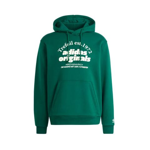 adidas Originals Adidas GRF Hoodie IS1412 男 連帽 上衣 帽T 運動 復古 休閒 刷毛 保暖 舒適 綠