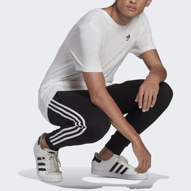 adidas Originals Adidas Original 3-stripes Pant GN3458 男 運動長褲 休閒經典 刷毛 國際版 黑