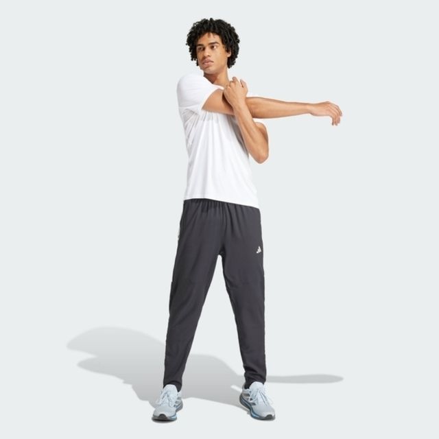 ADIDAS 愛迪達  OTR E 3S Pant IK4982 男 長褲 錐型褲 運動 訓練 慢跑 反光 吸濕排汗 中腰 黑