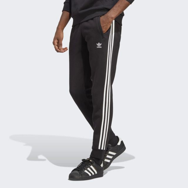 adidas Originals Adidas 3-stripes Pant IA4794 男 運動長褲 休閒 修身 舒適 拉鍊口袋 經典 穿搭 黑