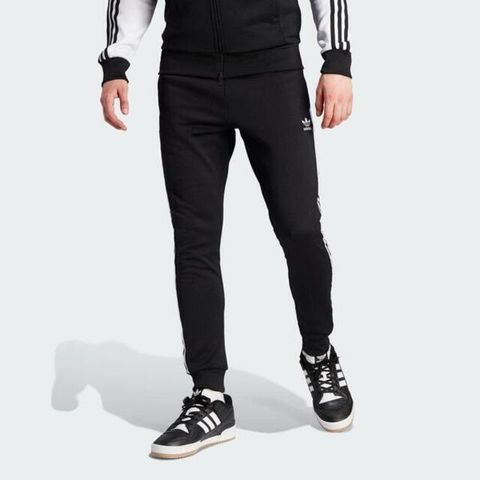 adidas Originals Adidas SST TP IL2488 男 長褲 亞洲版 運動 休閒 經典 三葉草 羅紋褲腳 合身 舒適 黑白