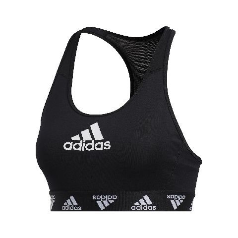 adidas 運動背心 DTR BOS BRA 女款 愛迪達 中度支撐 健身 重訓 瑜珈 黑 白 FT3129 FT3129