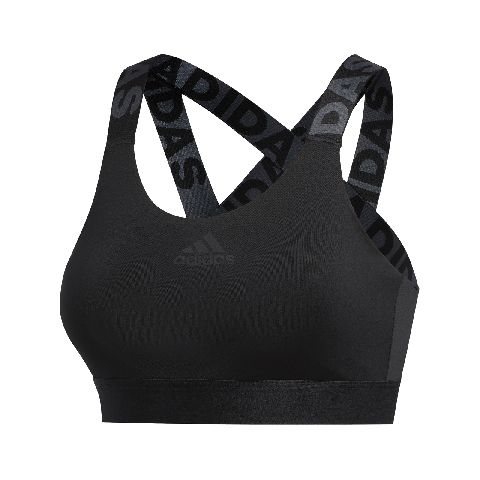 ADIDAS 愛迪達  運動內衣 Dont Rest Bra 女款 中度支撐 健身 重訓 飛輪 瑜珈 黑 灰 FJ6084 FJ6084