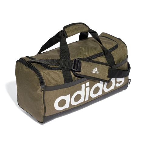 adidas 愛迪達 包包 Essentials Duffle Medium 男女款 綠 健身包 行李袋 雙拉鍊 HR5350
