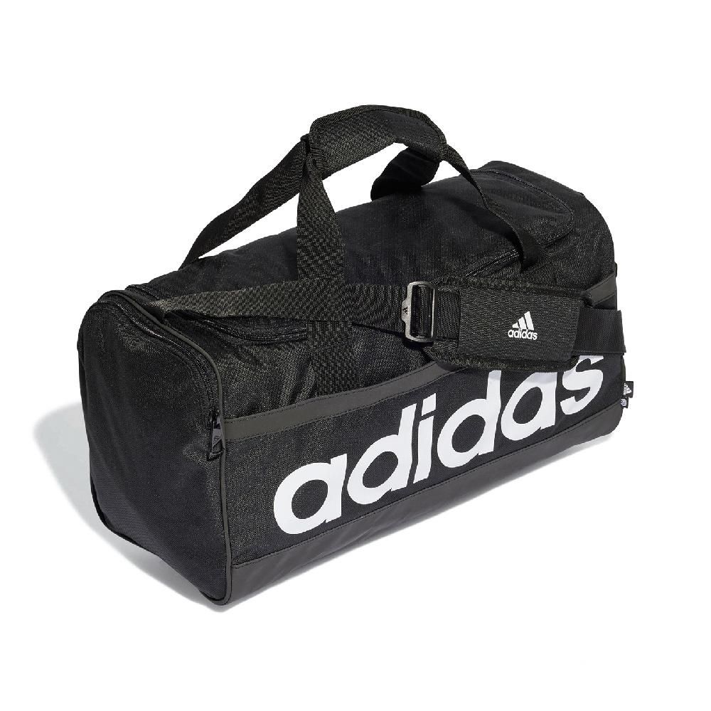 ADIDAS 愛迪達   包包 Essentials Duffle Medium 男女款 黑 健身包 行李袋 雙拉鍊 HT4743