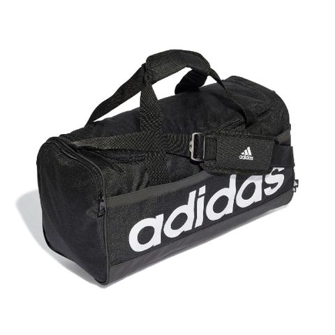 adidas 愛迪達 包包 Essentials Duffle Medium 男女款 黑 健身包 行李袋 雙拉鍊 HT4743