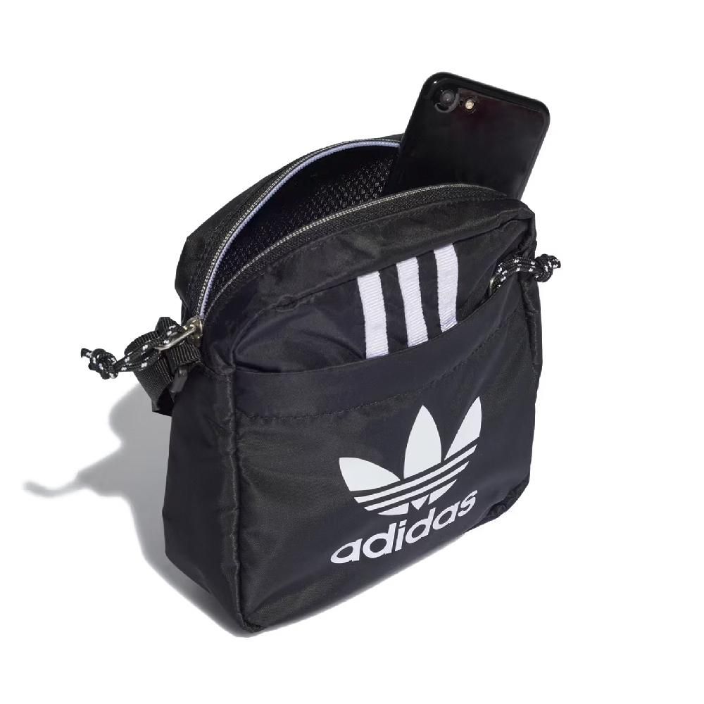 ADIDAS 愛迪達   小包 Adicolor Archive Shoulder Bag 黑 白 可調背帶 隨行包 肩背包 IT7600