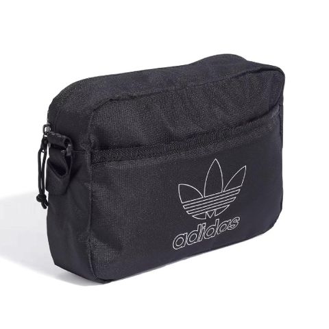 ADIDAS 愛迪達 肩背包 Small Airliner Bag 黑 白 可調背帶 小包 隨行包 斜背包 IS4585