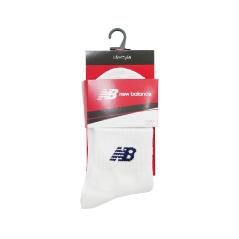 NEW BALANCE 襪子 Ankle Socks 男女款 白 深藍 中筒襪 長襪 台灣製 運動 NB 7120400480