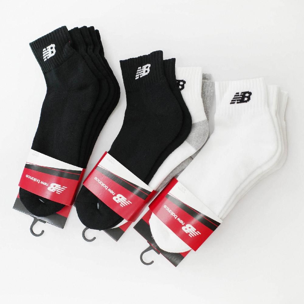 NEW BALANCE 襪子 Ankle Socks 3 Pairs 男女款 三色 黑 白 灰 短襪 短筒襪 休閒 穿搭 三雙入 NB  7831810200