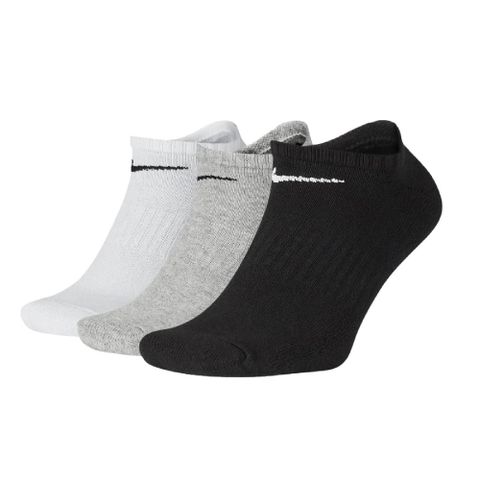 NIKE 耐吉 襪子 Performance Lightweight No Show Socks 男女款 黑 灰 白 踝襪 船型襪 三色 三雙入 SX4705-901