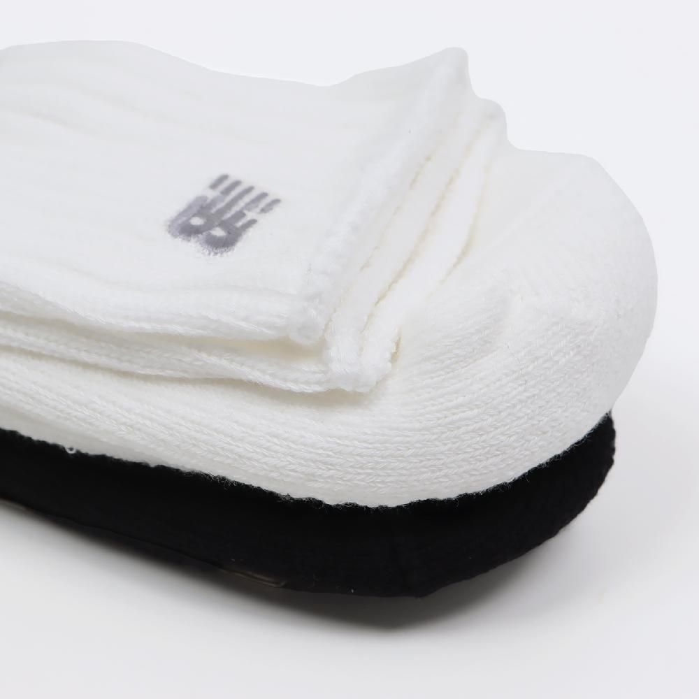 New Balance 紐巴倫 休閒襪 Ankle Socks 白 黑 厚底 毛巾布 短襪 襪子 NB 兩雙入 LAS51132AS1