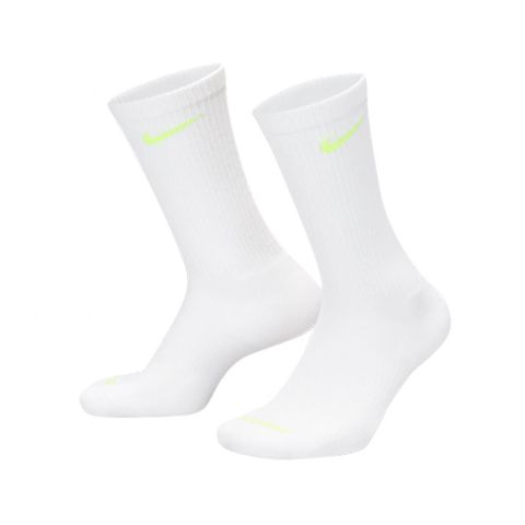 休閒襪 Everyday Plus 白 螢光色 長襪 中筒 運動 吸濕快乾 3雙入 SX6888-938