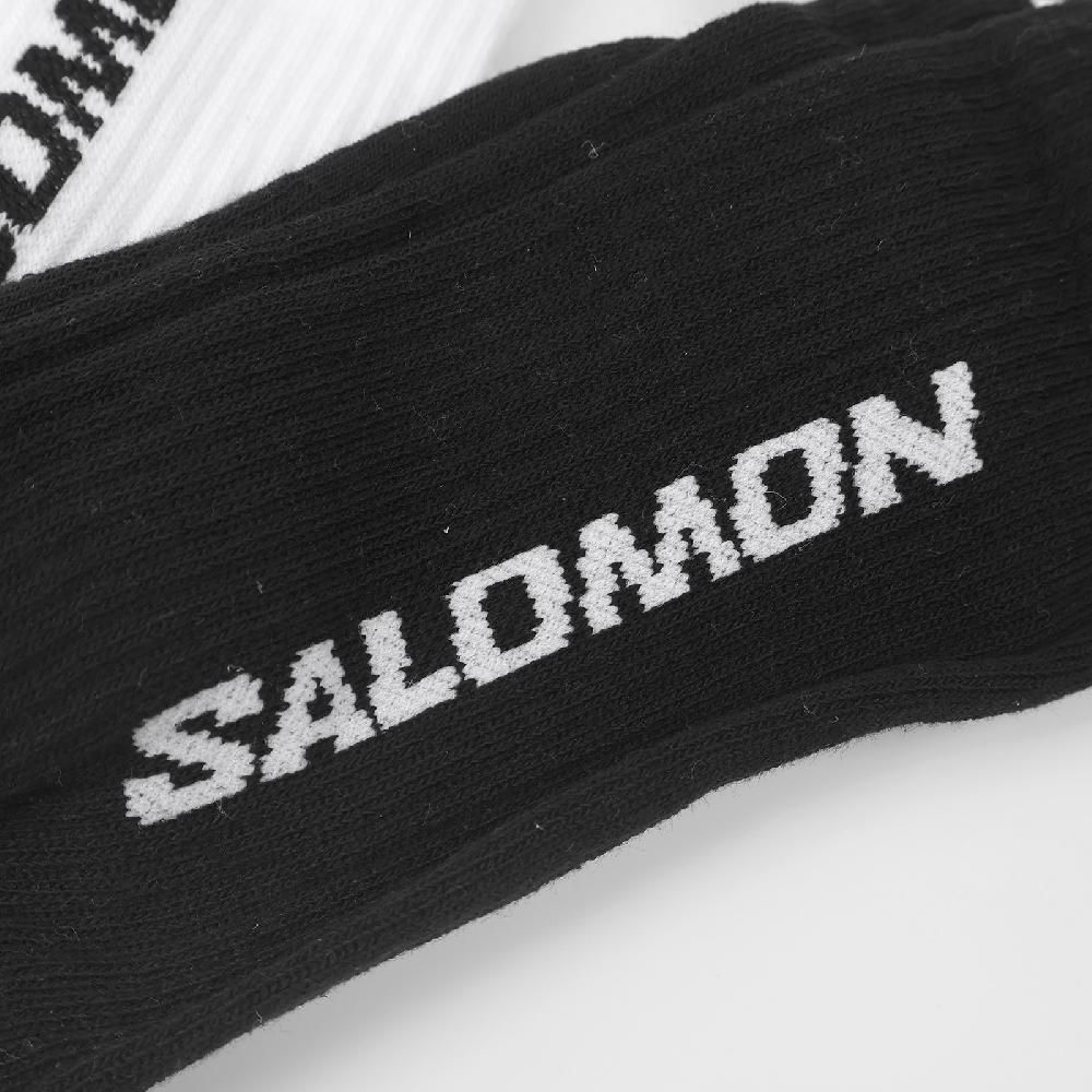 SALOMON 薩洛蒙 休閒襪 Everyday Crew 黑 白 灰 中筒 長襪 襪子 穿搭 薩洛蒙 3雙入 LC2086200