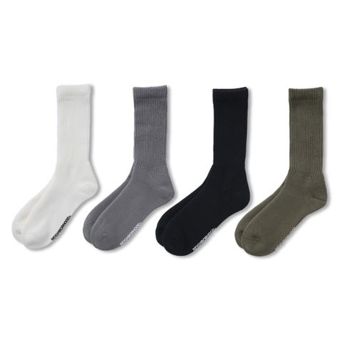 Neighborhood NEIGHBORHOOD Plain Socks BLACK 襪子 黑/灰/軍綠/白 251KWNH-UWM02