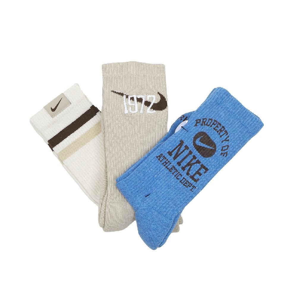 NIKE 耐吉 長襪 Everyday Cushioned Crew Socks 毛圈布 厚底 休閒襪 中筒襪 襪子 FQ0325-901