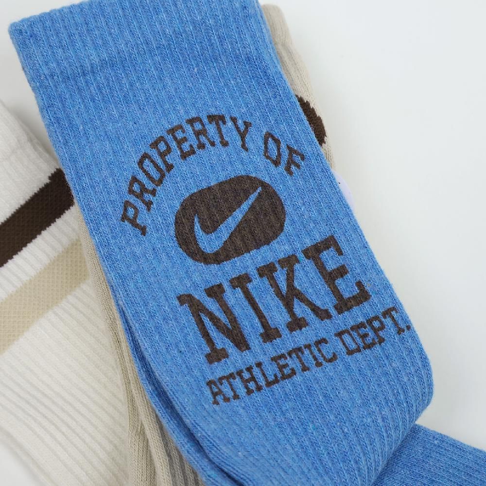 NIKE 耐吉 長襪 Everyday Cushioned Crew Socks 毛圈布 厚底 休閒襪 中筒襪 襪子 FQ0325-901
