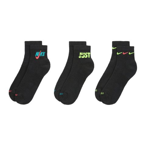 短襪 Everyday Plus Cushioned Training Ankle Socks 黑 速乾 厚底 毛巾布 休閒 DH3827-910