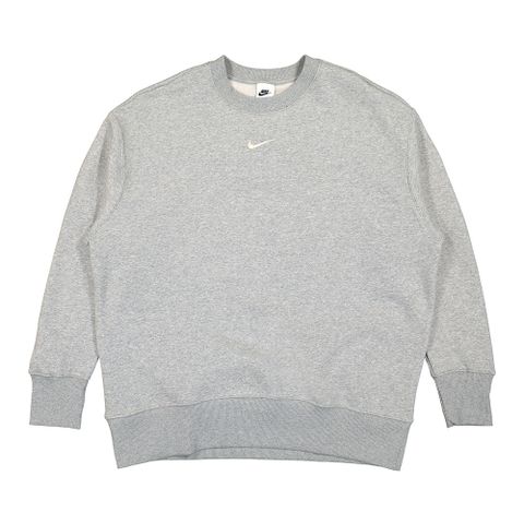 Nike As W Nsw Phnx Flc Os Crew 女 灰 大學 圓領 運動 長袖 DQ5734-063