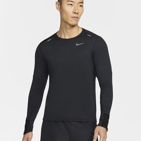 【NIKE】AS M NK TF RPL ELMNT CREW 長袖上衣 男 黑色-DD5650010