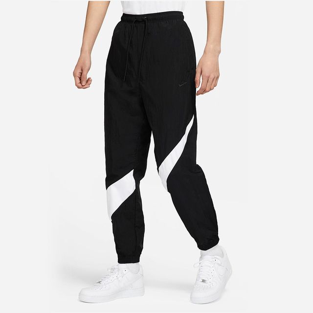 NIKE 耐吉  AS M NSW HBR PANT WVN [DV1362-010] 男 長褲 運動 休閒 復古 穿搭 黑白