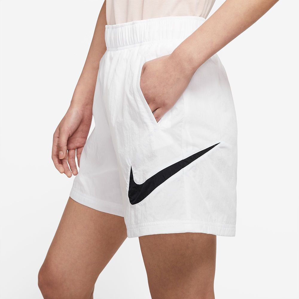 NIKE 耐吉  ASWNSW ESSNTL WVN HR SHORT HBR 白 短褲 女款 運動褲 海灘褲 DM6740100 DM6740-100